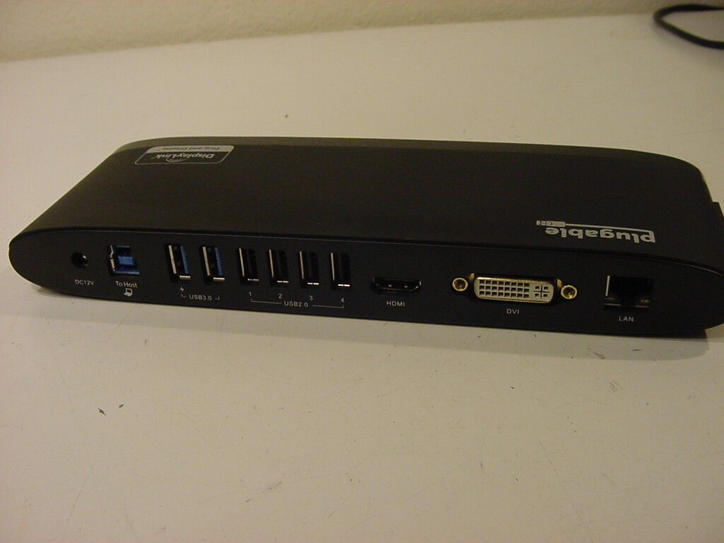 PLUGABLE UNIVERSAL LAPTOP DOCKING STATION UD-3900H - NO POWER CORD INCLUDED