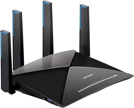 NETGEAR Nighthawk X10 AD7200 802.11ac/ad Quad-Stream WiFi R9000-100NAR - Black