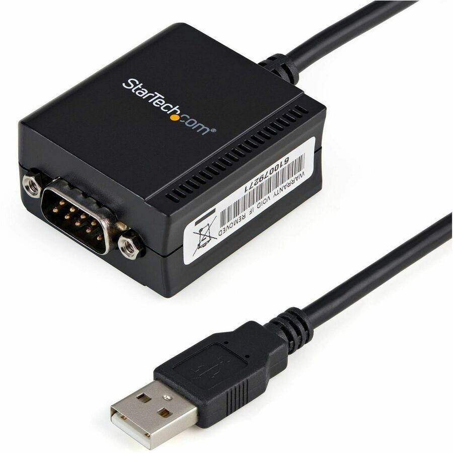 StarTech 6ft (1.8m) 1-Port FTDI USB to Serial RS232 Adapter Cable with COM