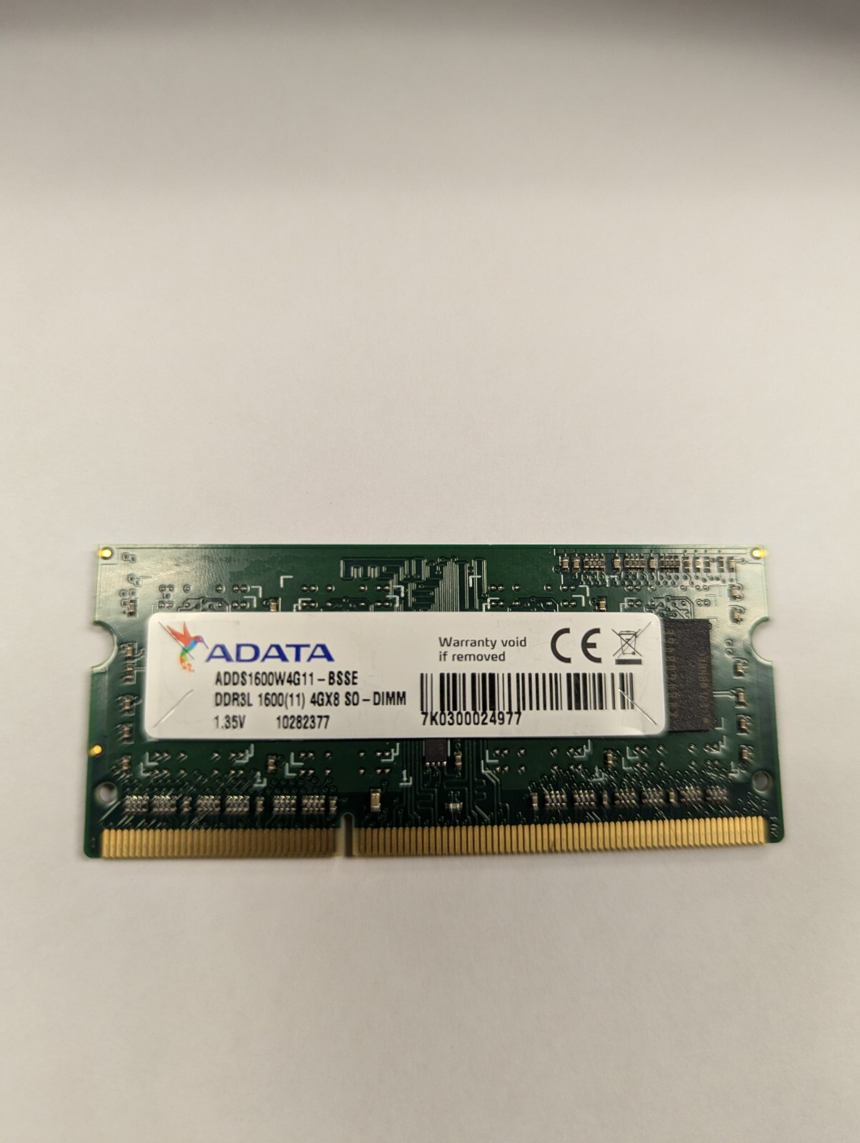 ADATA 4GB DDR3L 1600MHz 4Gx8 SO-DIMM 260-Pin DRAM Memory ADDS1600W4G11-BSSE