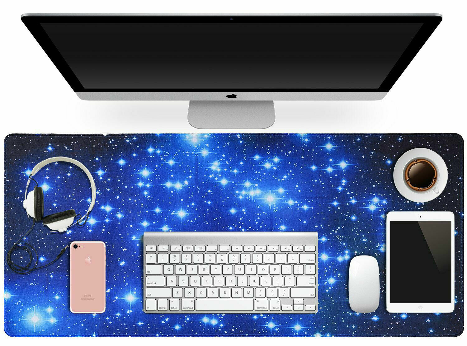 Extend Large Galaxy Gaming Mouse Pad Non-Slip Keyboard Mat For Laptop Computer