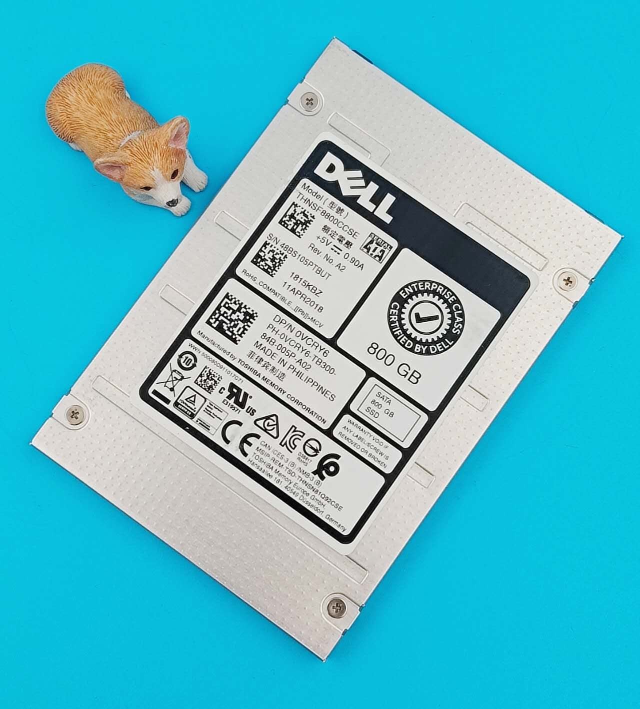 VCRY6 0VCRY6 THNSF8800CCSE DELL 800GB 6G 2.5" SATA MU SOLID STATE DRIVE
