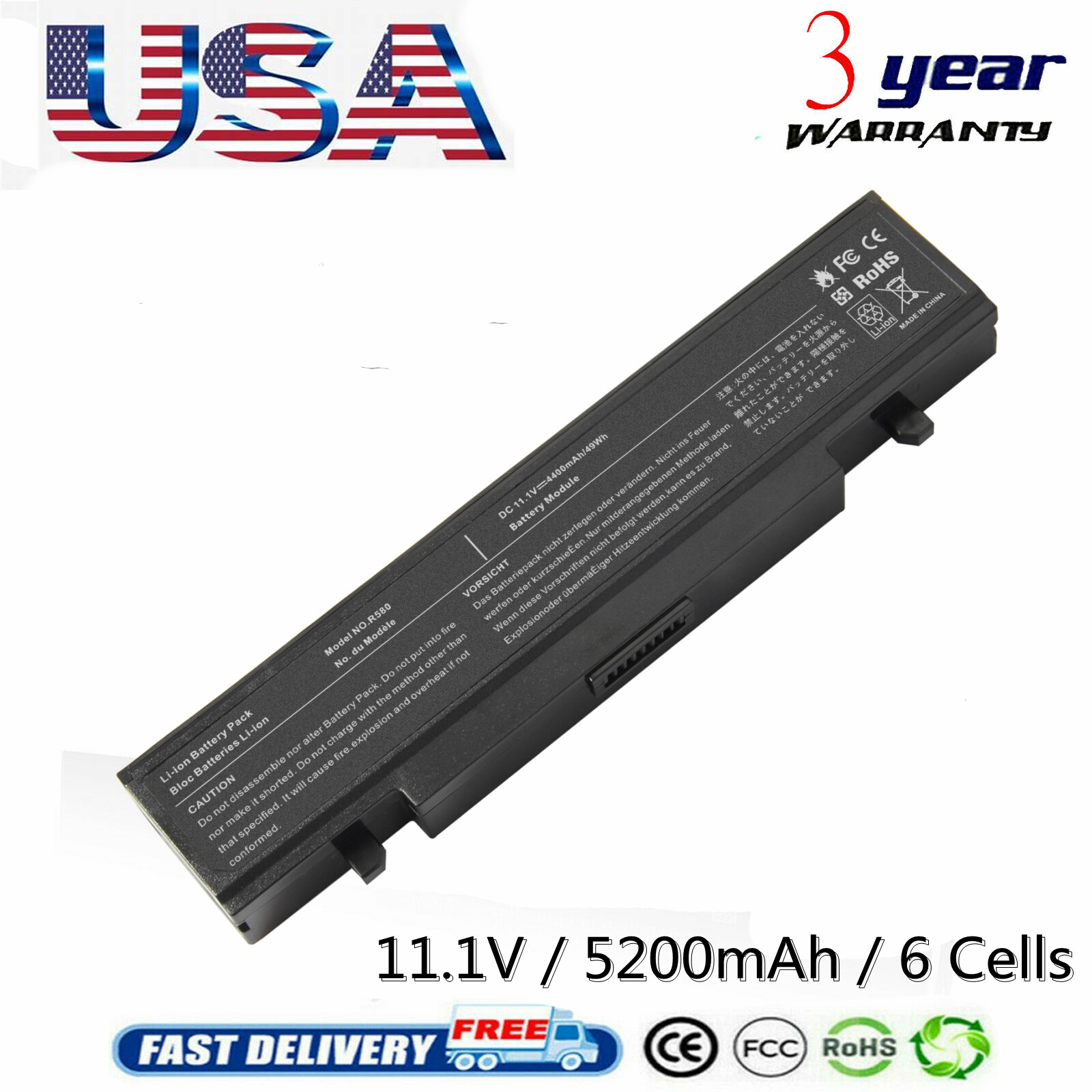 Battery for Samsung NP-Q318E Q322 Q320 Q318 Q430 RV511 NP-RV511 NT-RV511 NP-R46