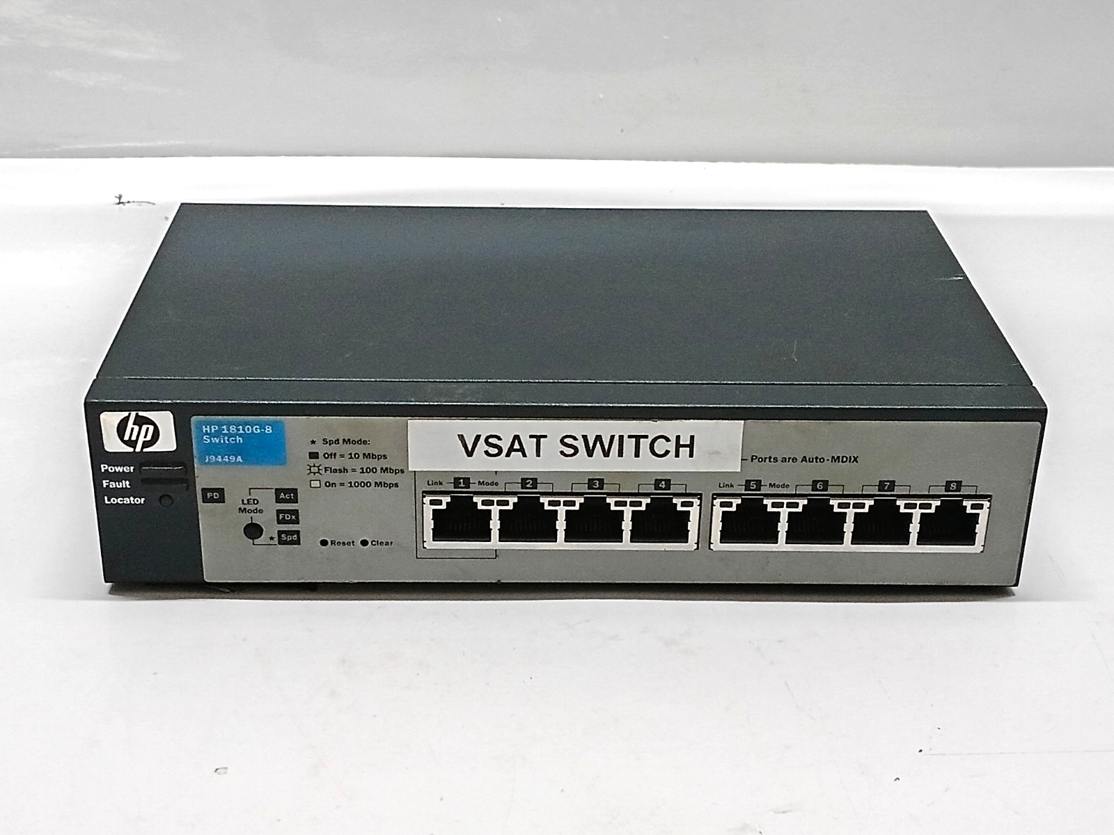 HP J9802A 8-PORT GIGABIT NETWORK SWITCH 1810-8G