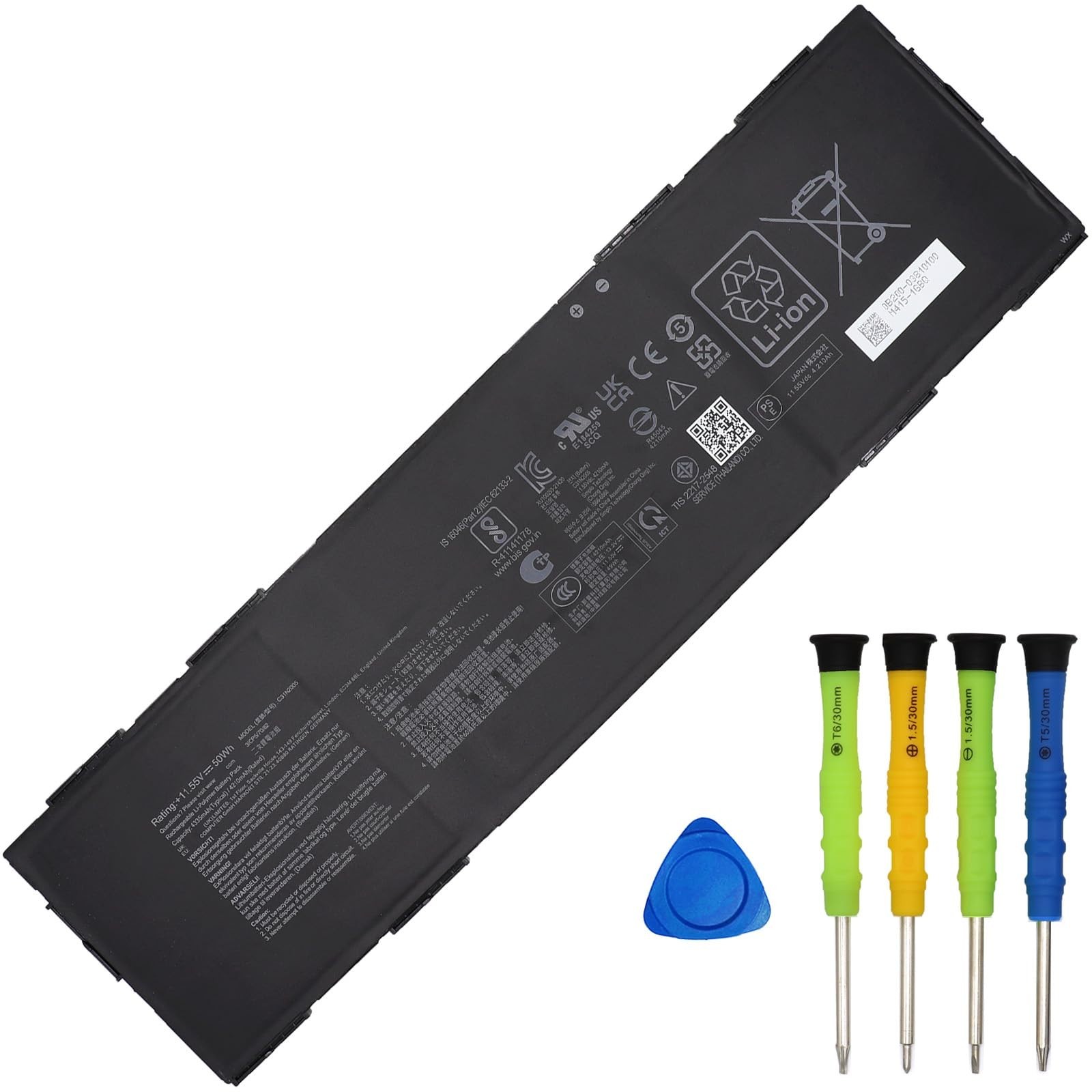 C31N2005 REPLACEMENT BATTERY FOR ASUS CX3400FMA CX9400CEA B3402 50WH 3ICP5/70/82