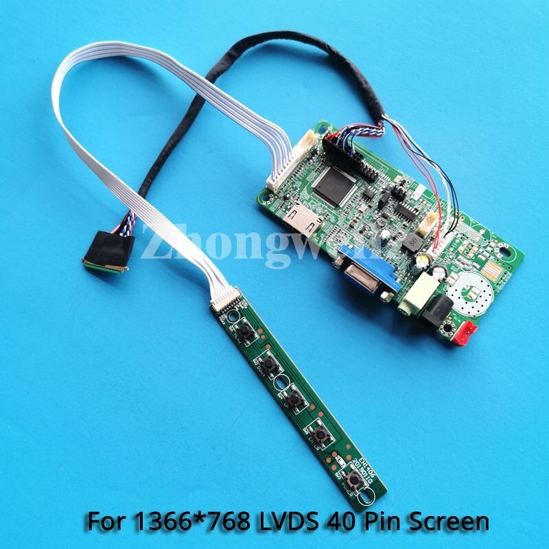 For LP156WH4-TLA1/TLB1 HDMI+VGA LVDS-40 Pin Laptop 1366x768 Controller Board Kit