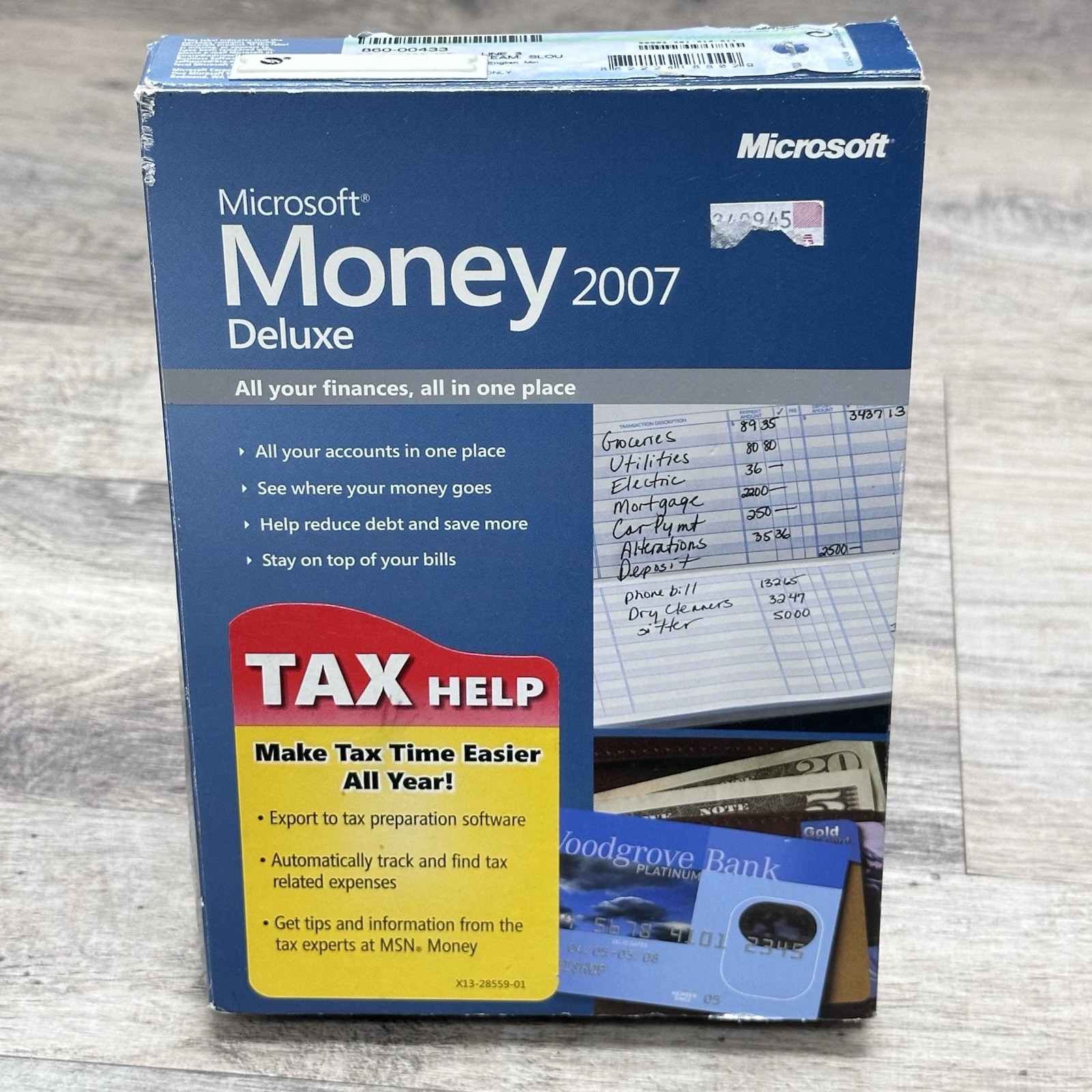 Microsoft Money Deluxe 2007 Windows Accounting Finance Complete W/ Box