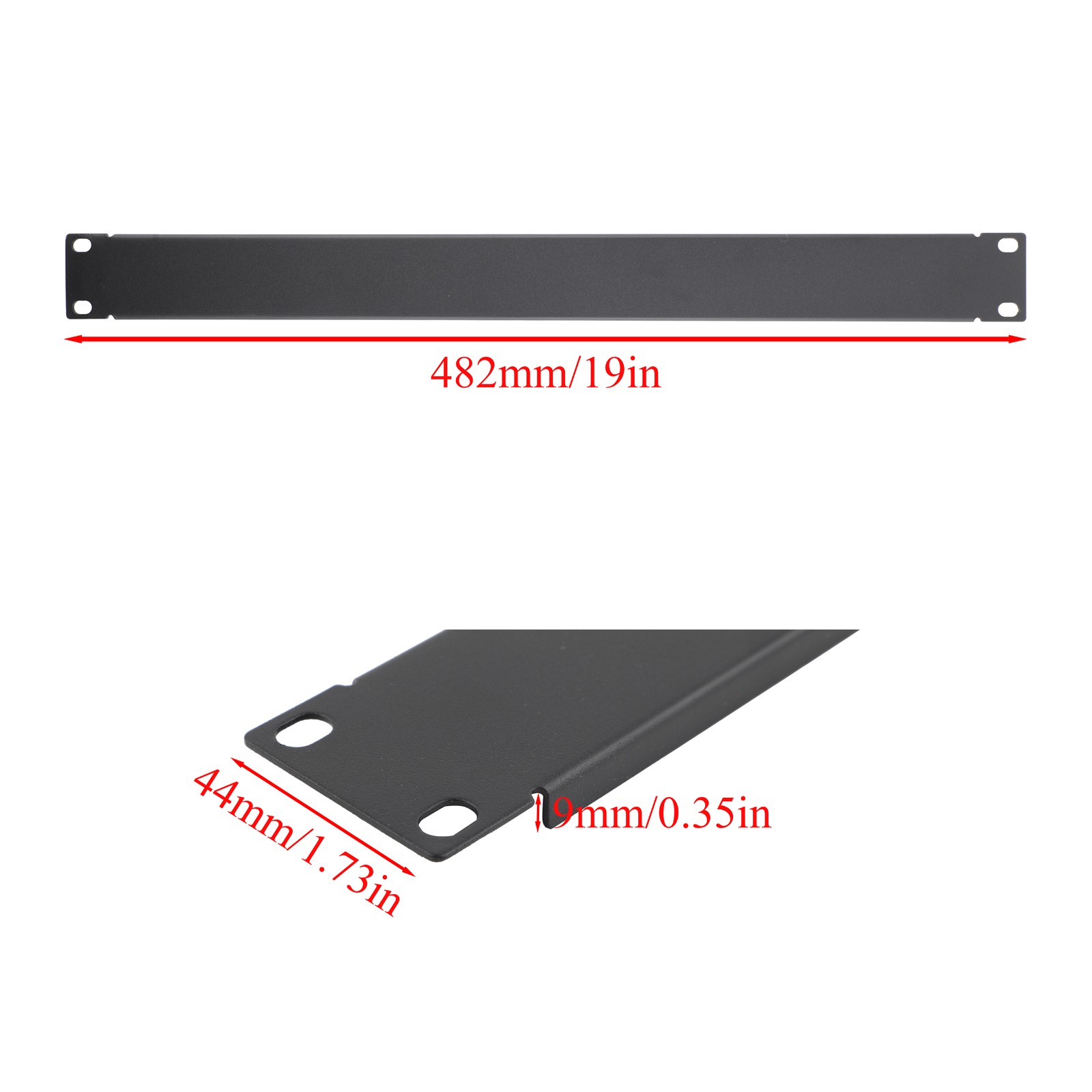 2/4PCS 1U-4U Blank Rack Mount Panel Spacer 19"Network Server Cabinet