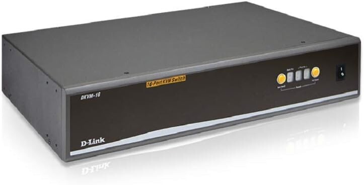 D-Link KVM 16-Port KB/Video/MSE RCKMT Peripheral Sharing/Video Split DKVM-16