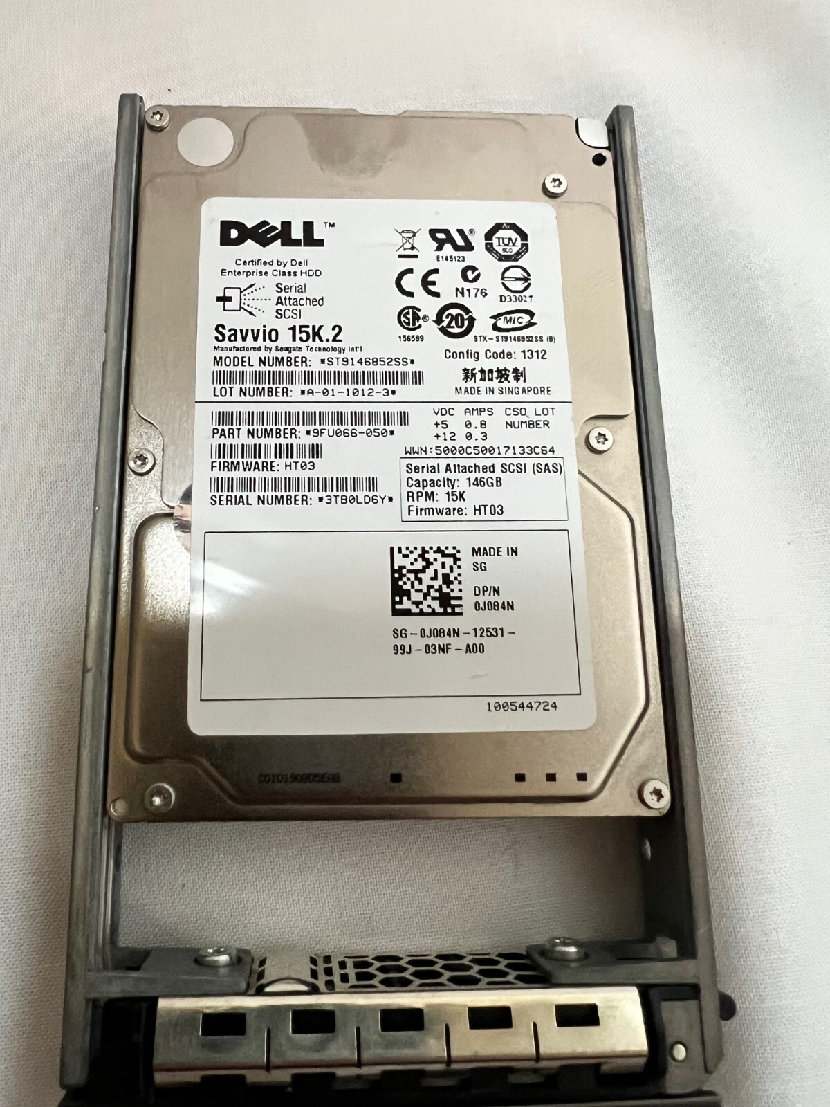 Dell 146 GB,Internal,15000 RPM,2.5" (0X162K) Hard Drive