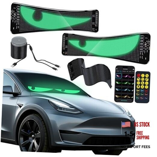 Devil Eyes Light for Cars – 13.8''x3.9'' LED Eyes for Car Windshield | Perfect 