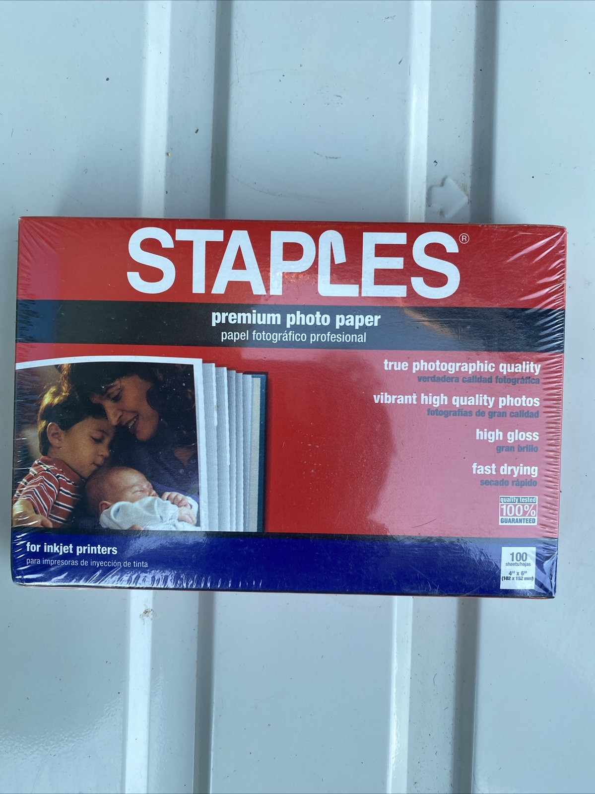 Staples Premium High Gloss Photo Paper for Inkjet Printers 100 sheets 4" x 6"
