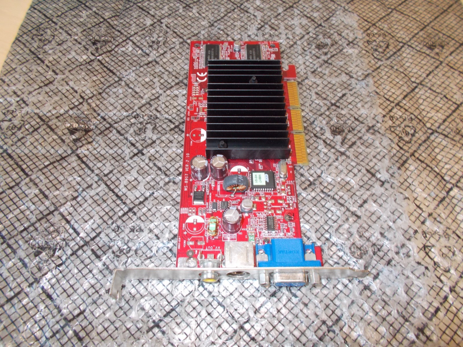 MSI HP Nvidia GeForce FX5200 128MB AGP Video Card MS-8917 VER:2.0 5187-4907