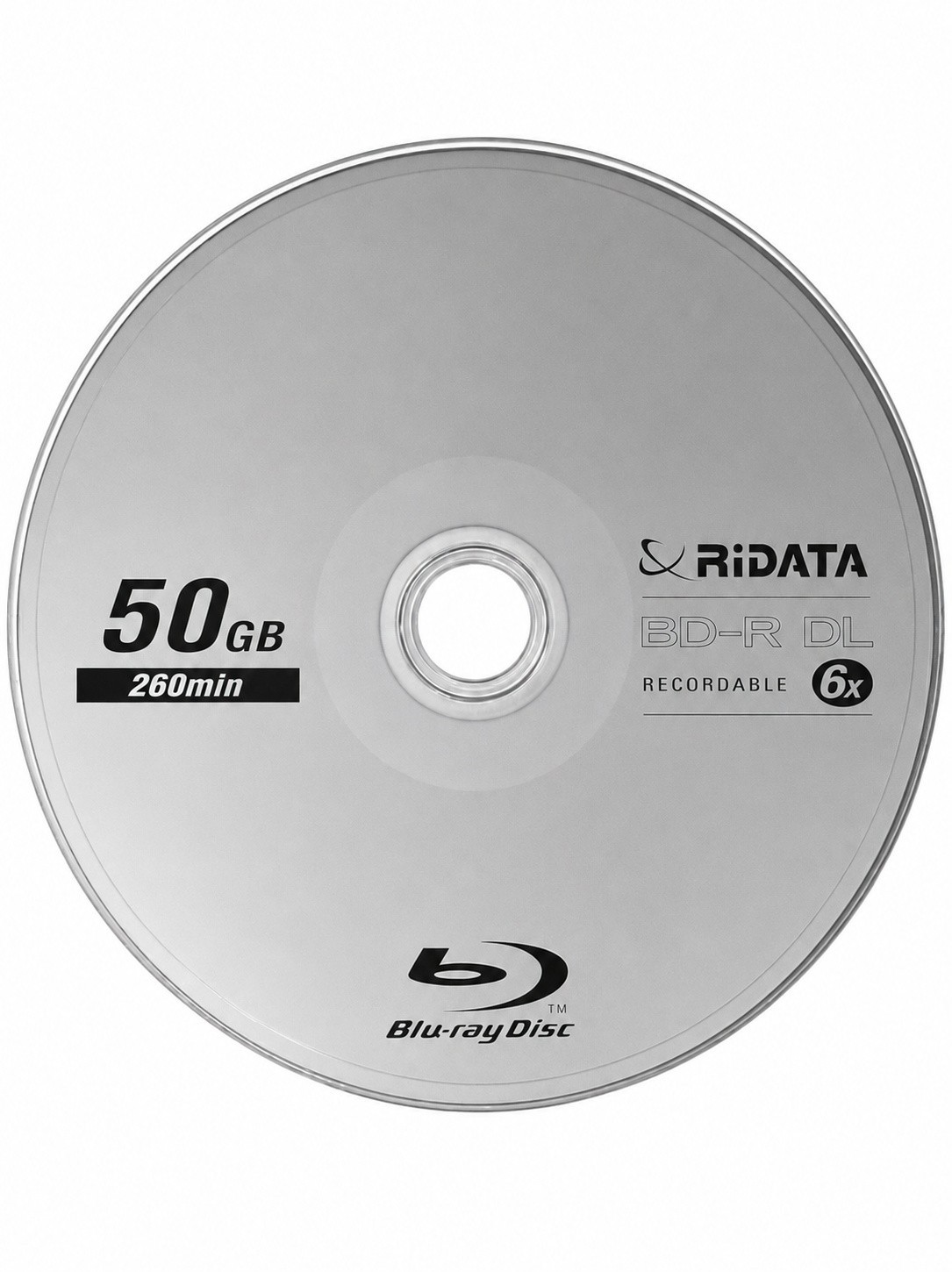 5 RIDATA  Blu-Ray BD-R DL 6X 50GB Dual Double Layer Logo Recordable Media Disc