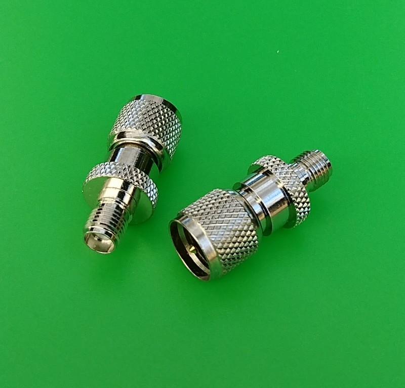(2 PCS) SMA Female to Mini-UHF Male Connector - USA Seller