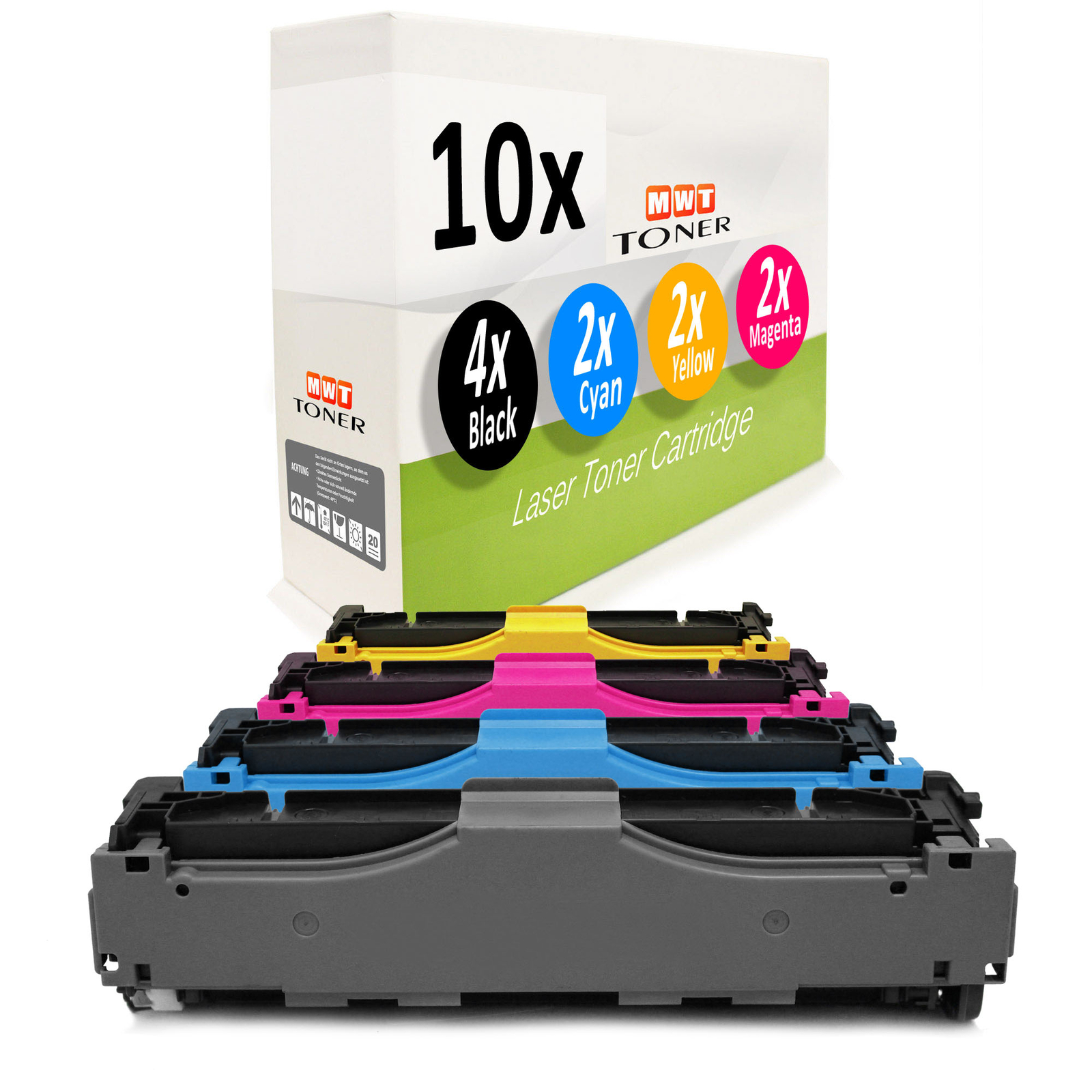 10x MWT Toner XXL Compatible for HP Color LaserJet Pro MFP M-476-dw/M-476-dn