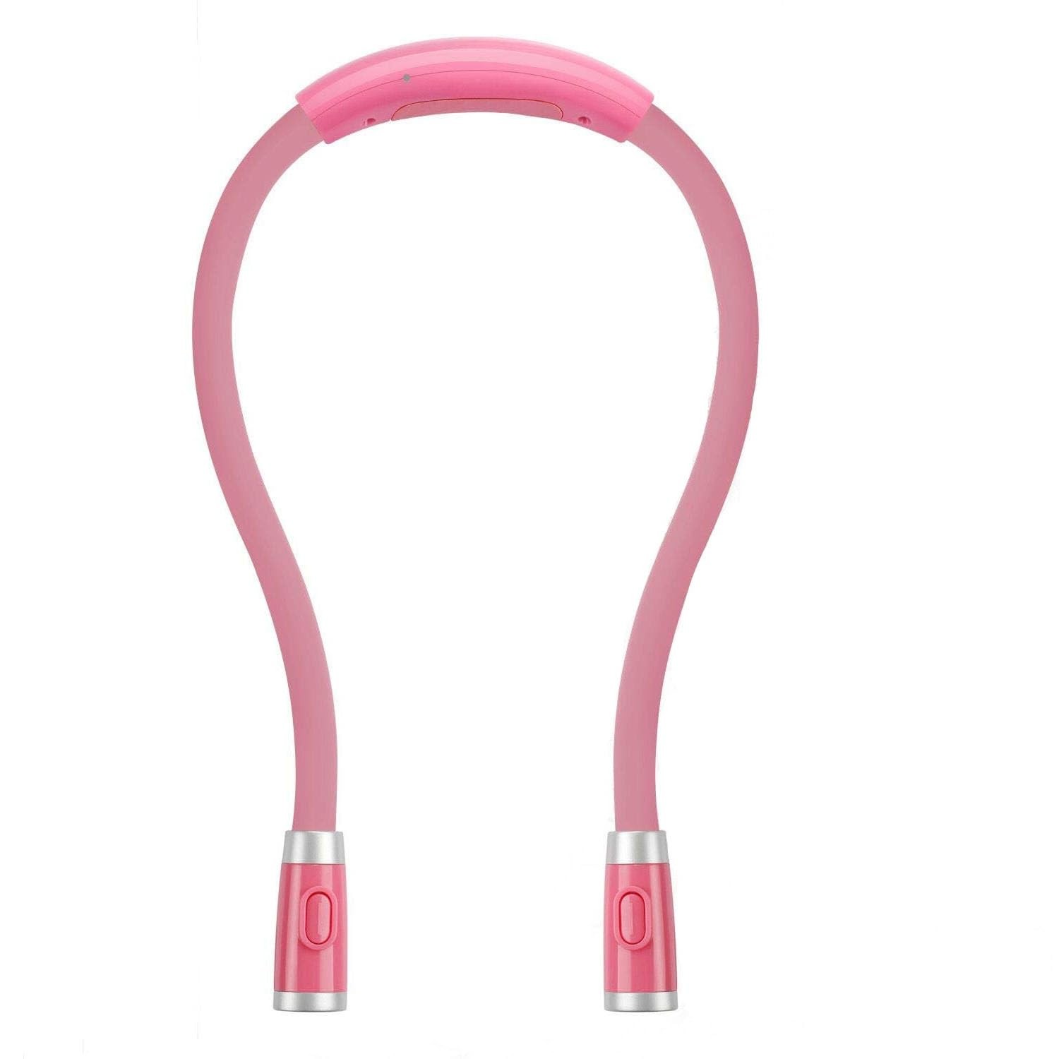 Rechargeable LED Neck Reading Light, 13.97 cm x 3.556 x 25.908 cm, Pink