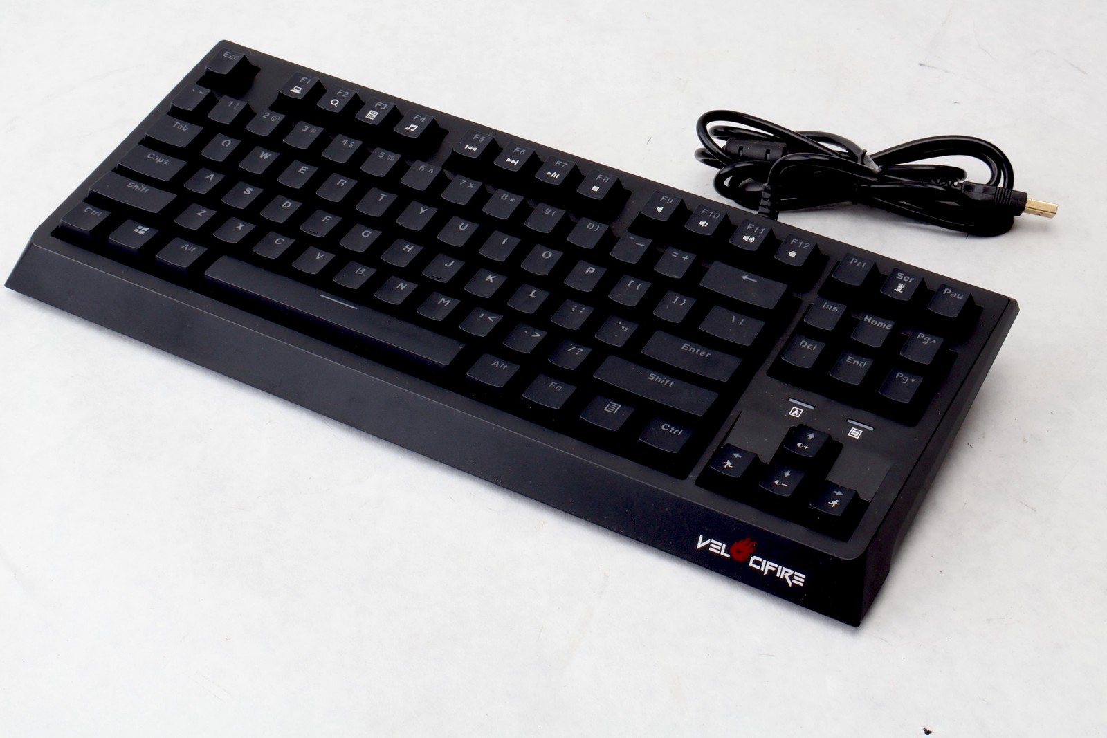 Velocifire TKL01 Wired Tenkeyless Mechanical Keyboard USB Black Full Size PC