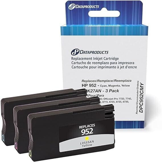 Dataproducts Replacement Ink Cartridges For HP 952 3-Color