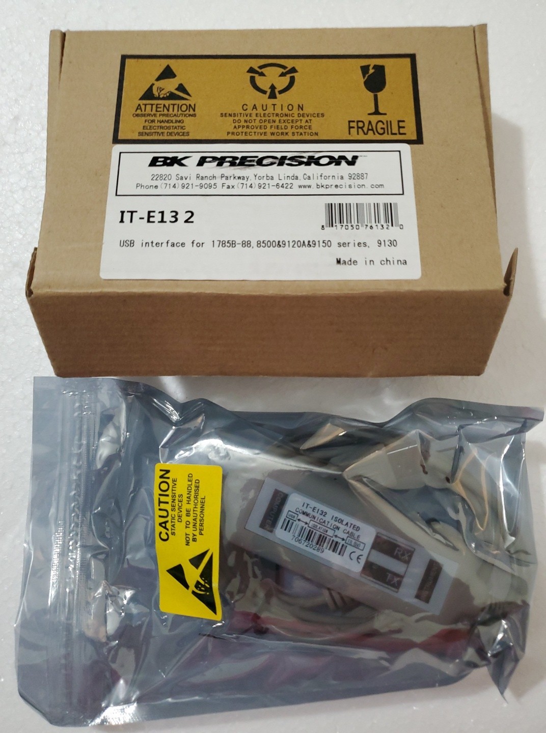 BK Precision IT-E132 USB Interface Isolated Communication Cable