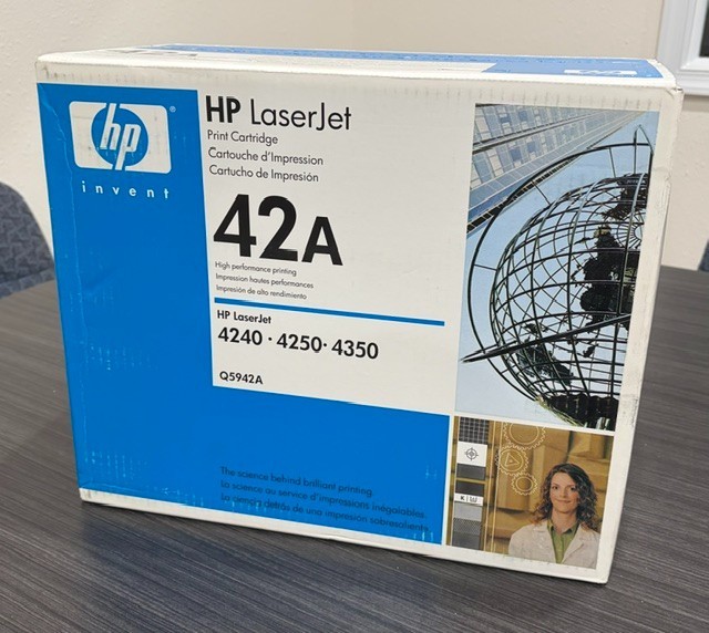 HP 42A (Q5942A) Black Toner Cartridge for HP LaserJet NEW SEALED