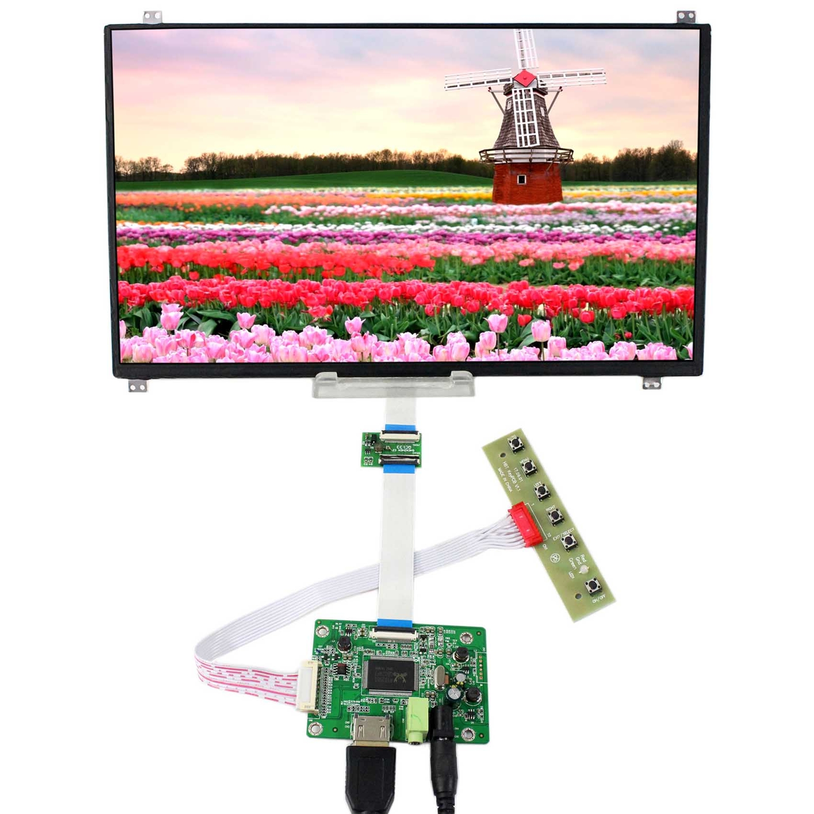 HD MI LCD Controller Board+13.3" N133HSE-EB2 1920x1080 eDP IPS LCD Screen