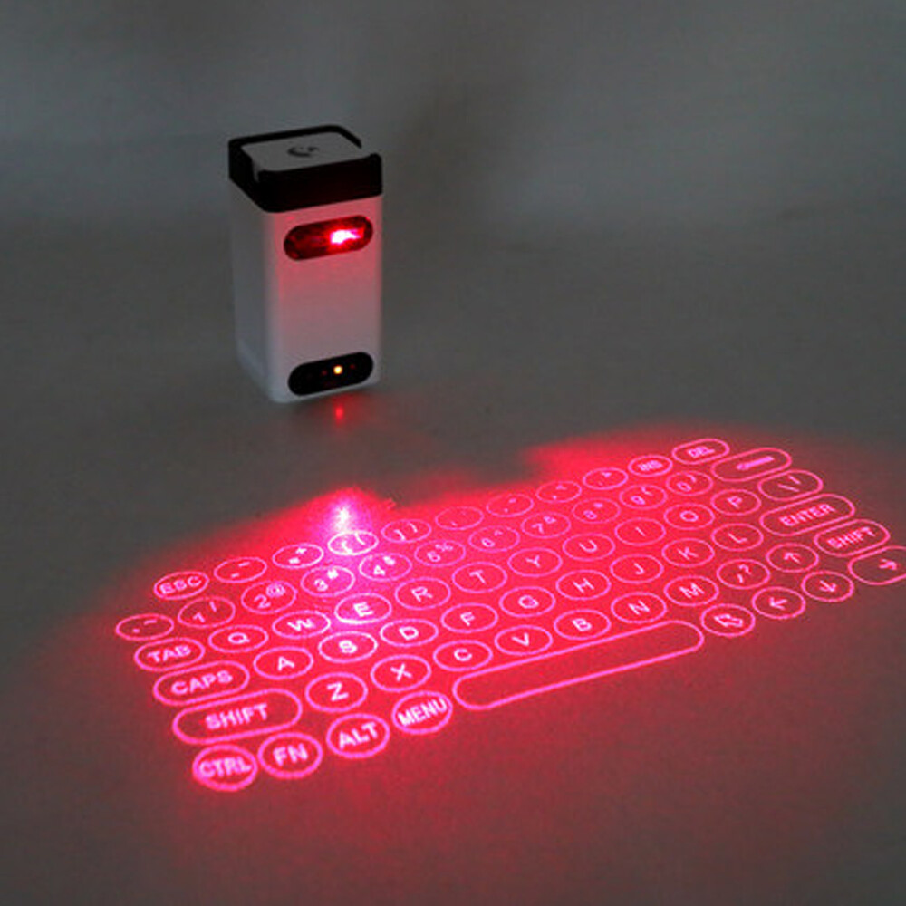 Laser Projection Keyboard Bluetooth Wireless 3D Infrared Light Sense Notebook 