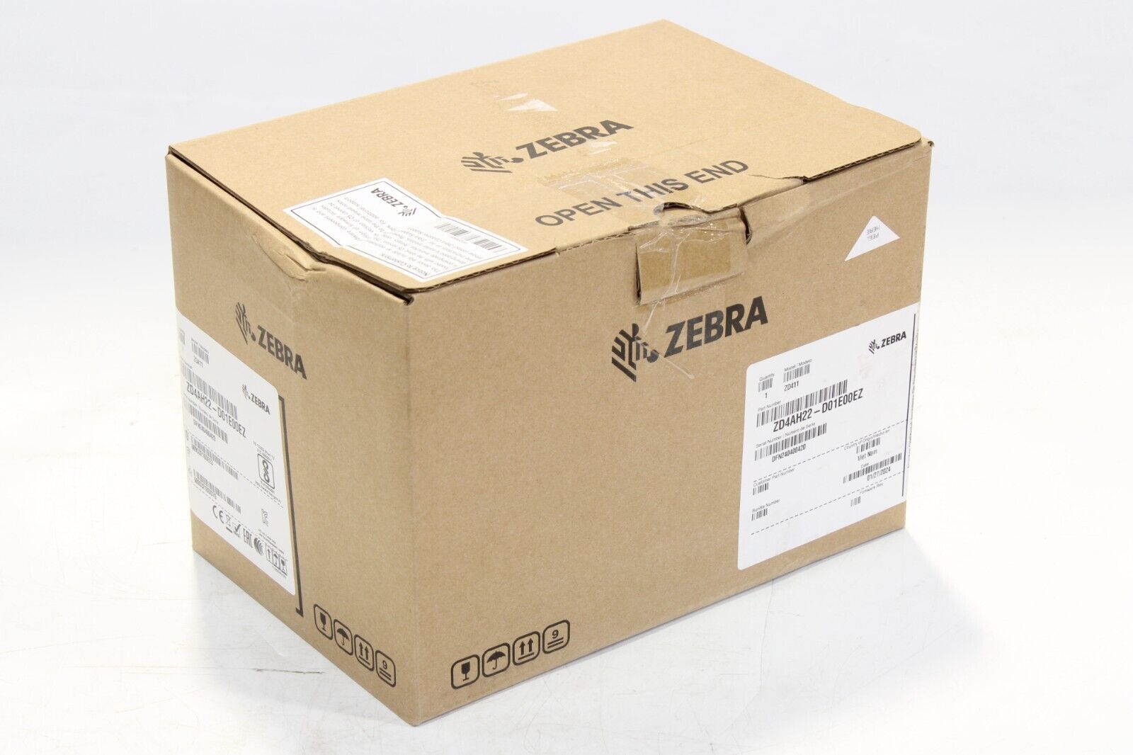 Zebra ZD411 POS Desktop Direct Thermal Portable Label Printer ZD4AH22-D01E00EZ