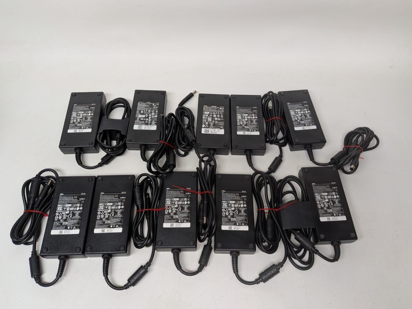 Lot of 8 Genuine Dell 180W 19.5V 9.23A AC Power Adapter HA180PM180 LA180PM180