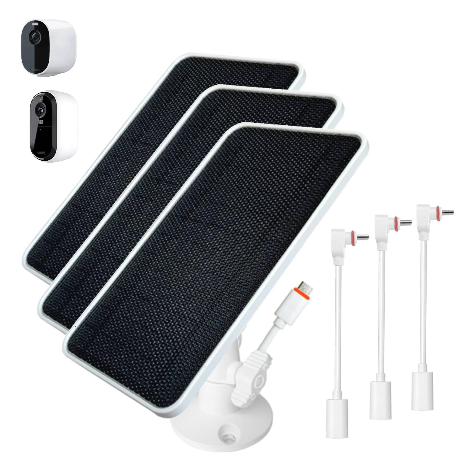 JJMASEE Solar Panel for Arlo Essential 2K/2K XL (2nd Gen/3rd Gen) and Essenti...