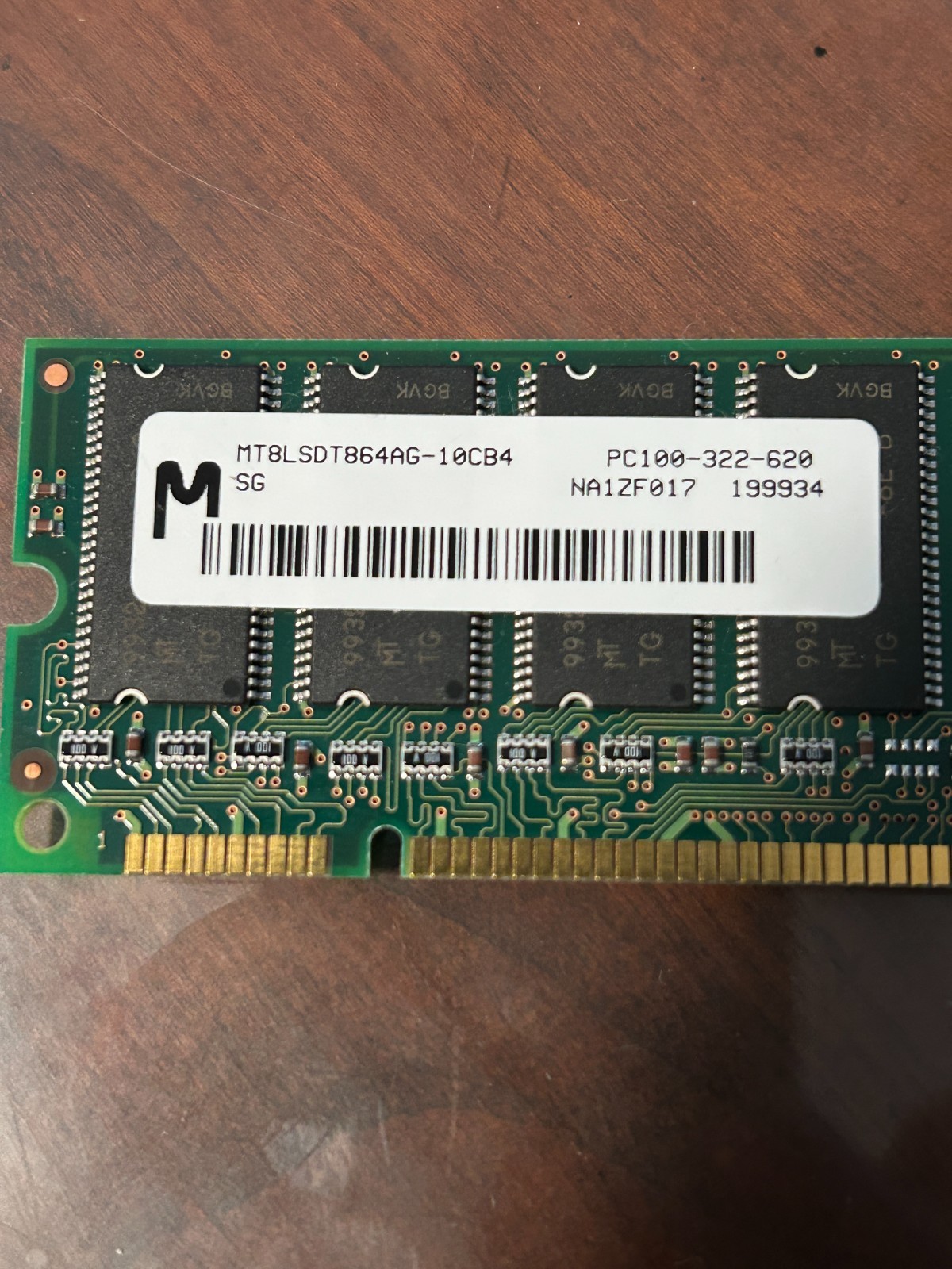 Lot of 2 x 64MB PC100 168 PIN DIMM SDRAM MEMORY MODULES Total 128MB
