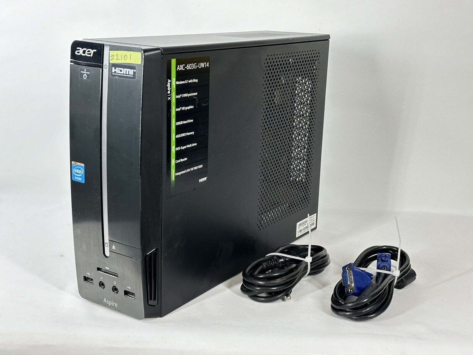 #2101 Acer Aspire XC-603G Windows 8 Desktop PC Computer J1900 *READ*