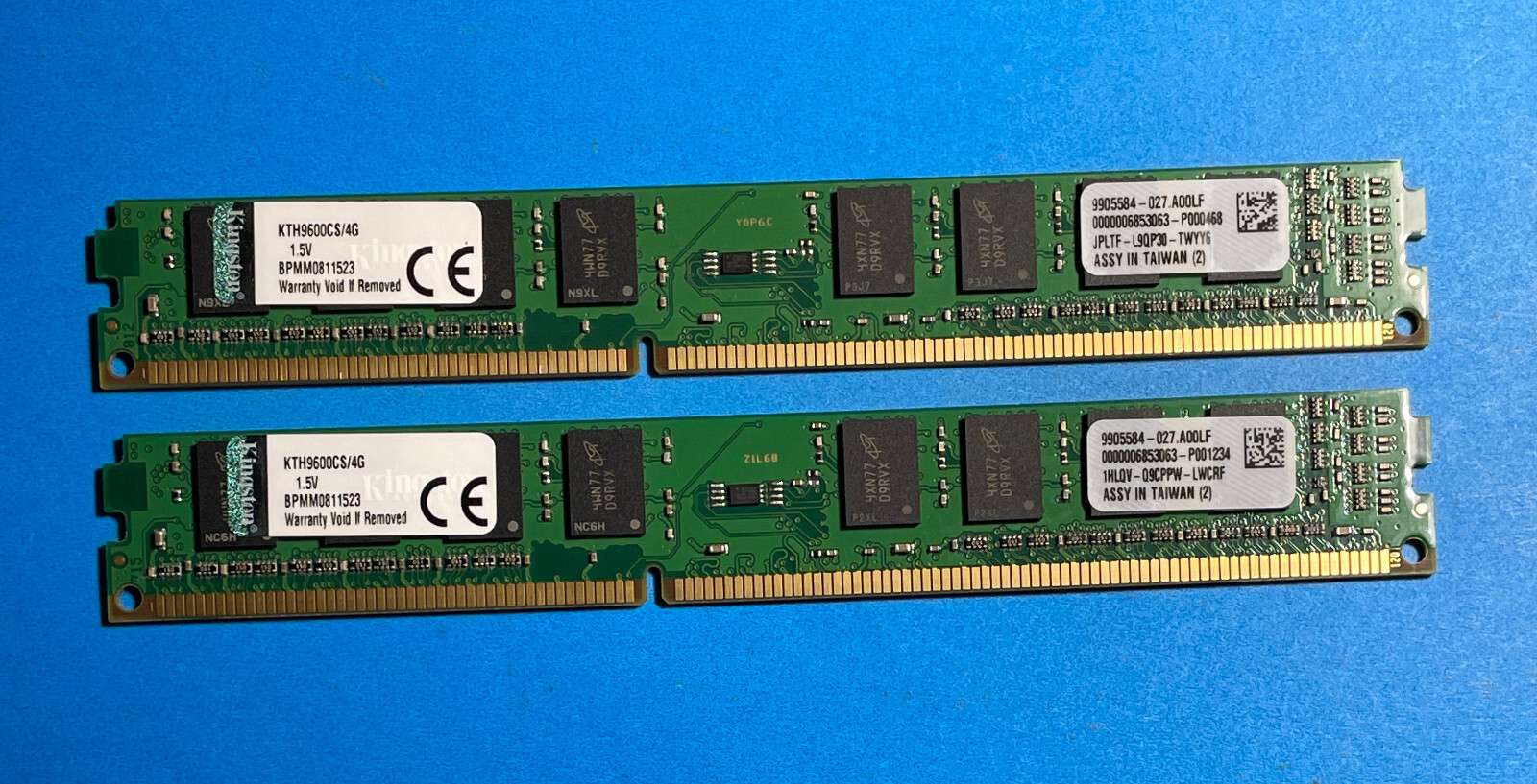 2X 4GB (8GB) Kingston PC3-12800 desktop (DDR3-1600) KTH9600CS/4G  -TESTED