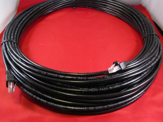 60' Ft  Cat 5e GEL Filled UV Outdoor Direct Burial ethernet Cable.
