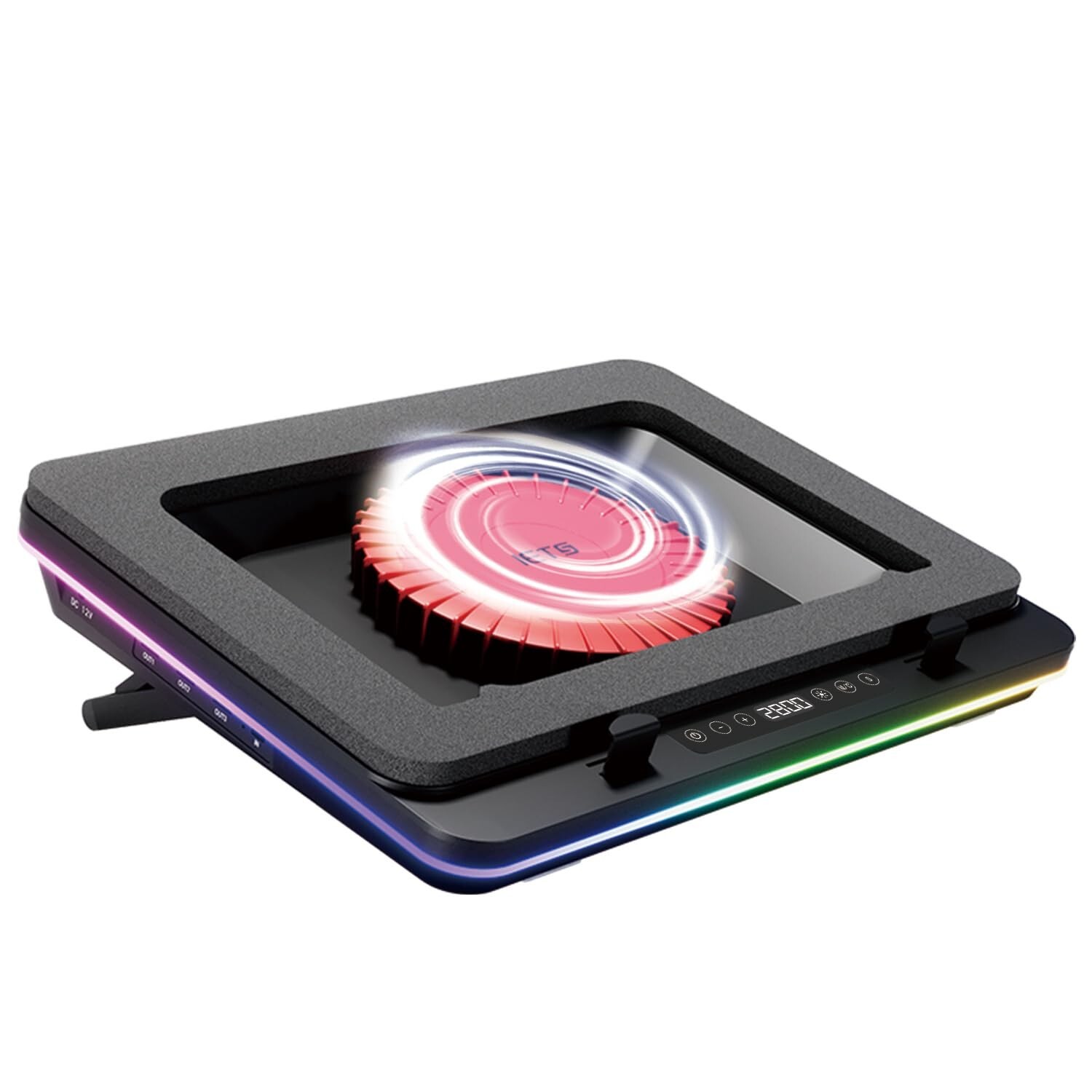 IETS GT600 RGB Laptop Cooling Pad Equipped with Gigantic Turbo-Fan（5.5inc