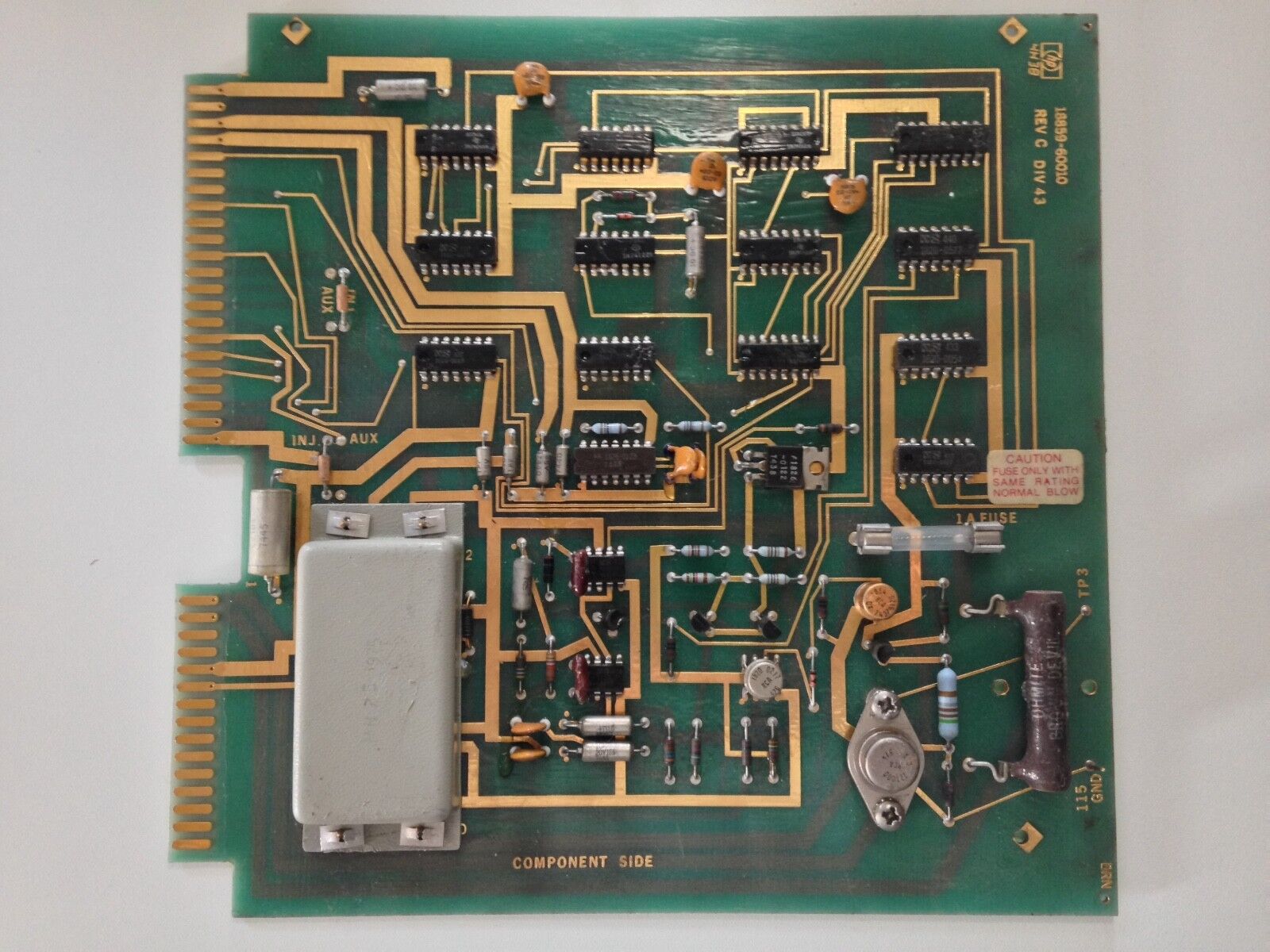 HP 3000 PC Board. Heavy Gold plated Circuit Board Dated January 25 1975 #hp3000