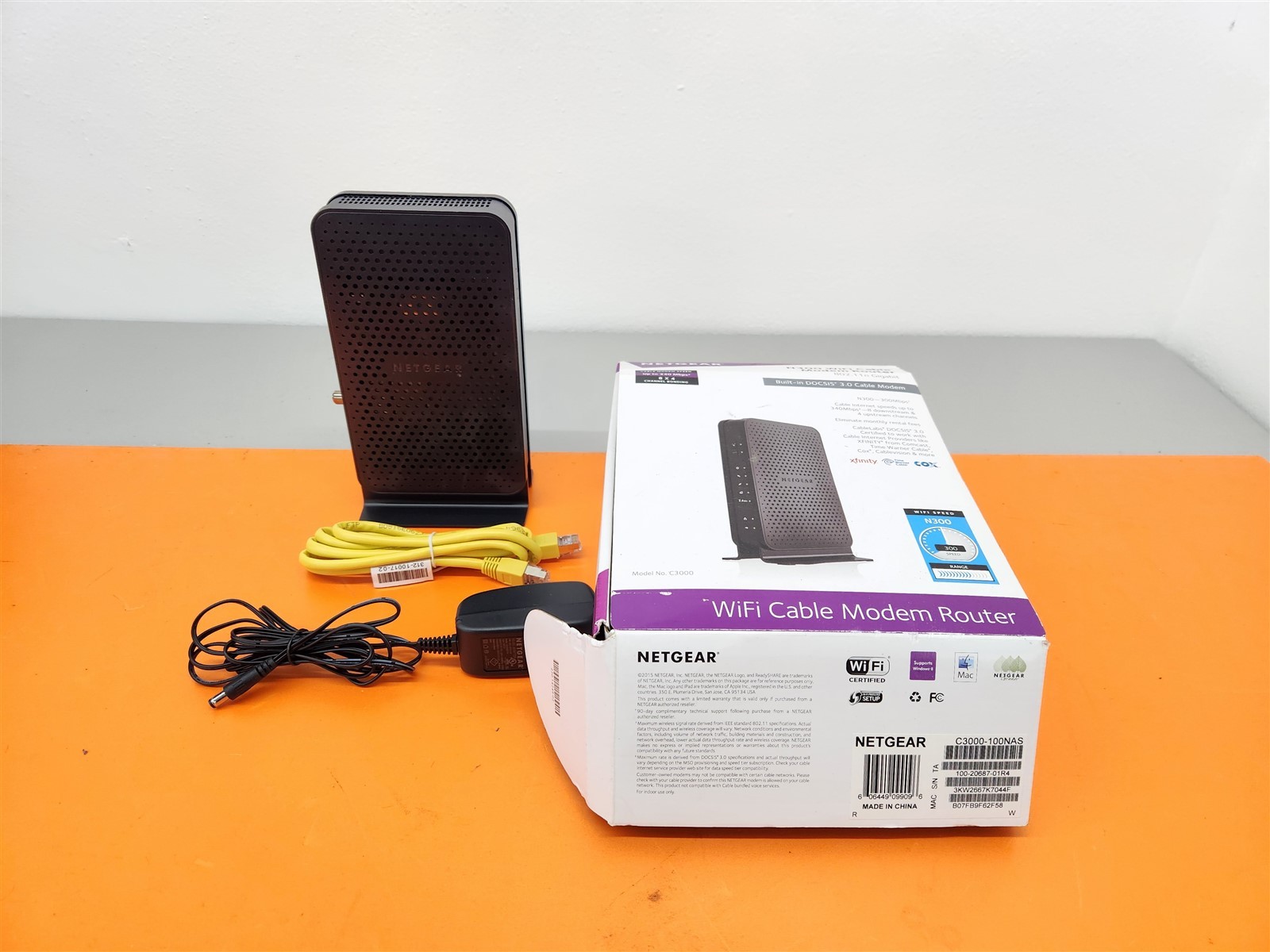 ⭐️⭐️⭐️⭐️⭐️ Netgear N300 WiFi Cable Modem Router Model C3000