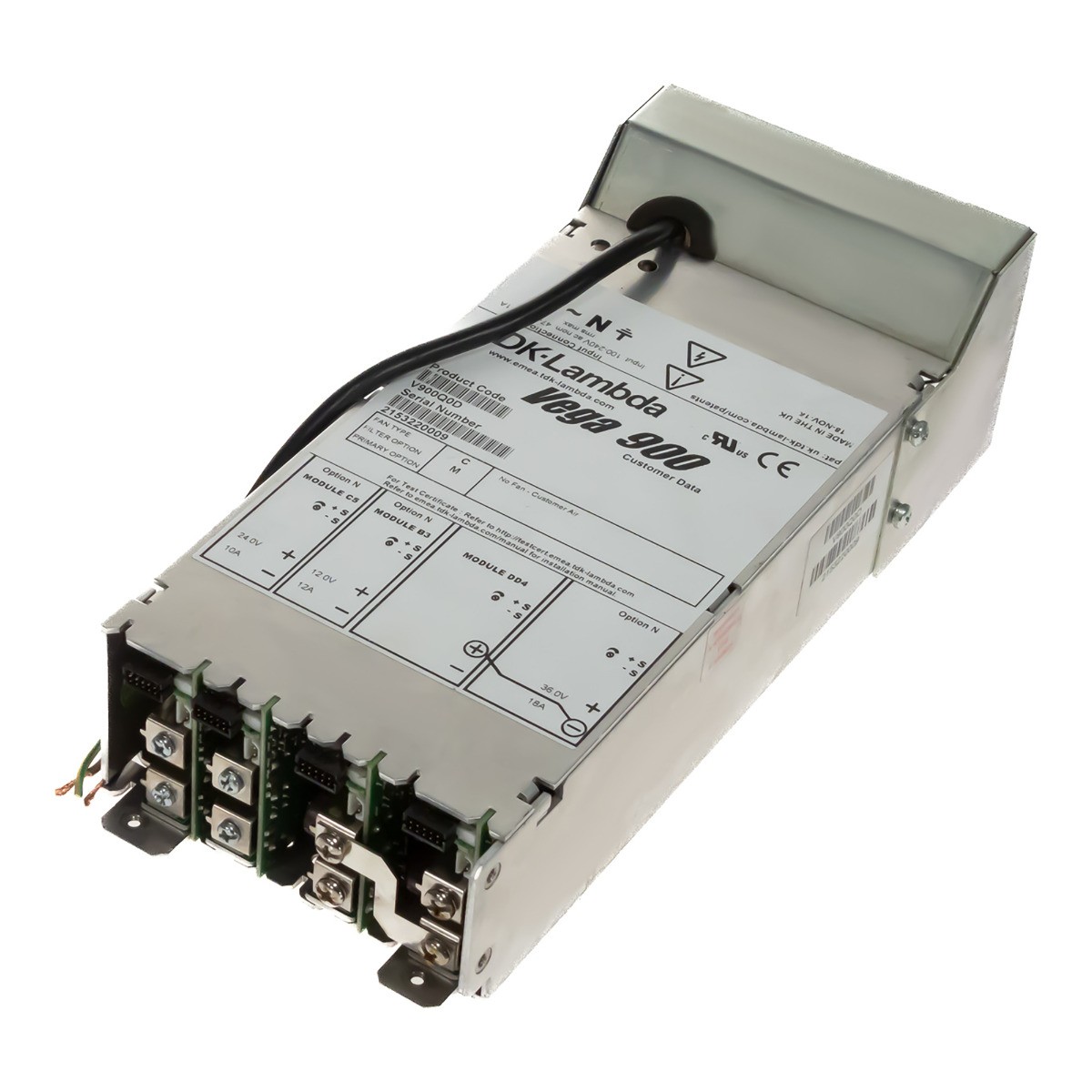 Power Supply TDK-Lambda Vega 900 V900Q0D 900W MODULAR POWER SUPPLY