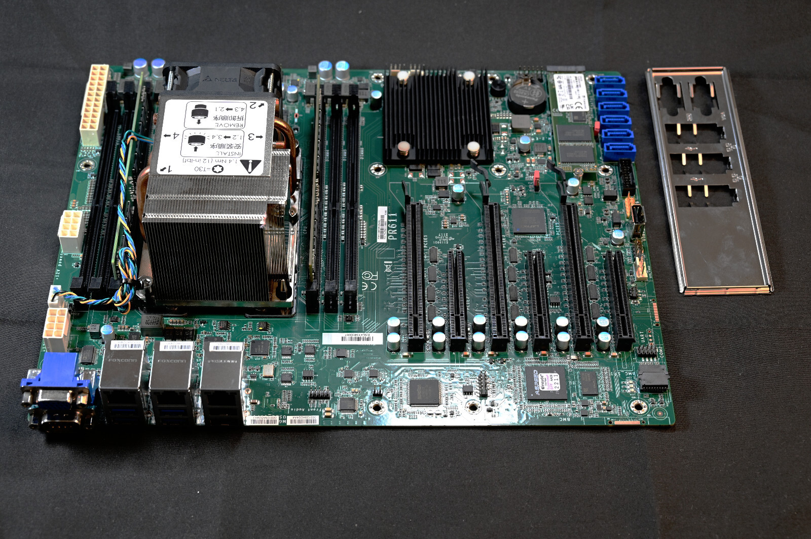 DFI PR611-C621DRI Industrial ATX Motherboard w/64GB RAM Intel Xeon 4216 CPU NVMe