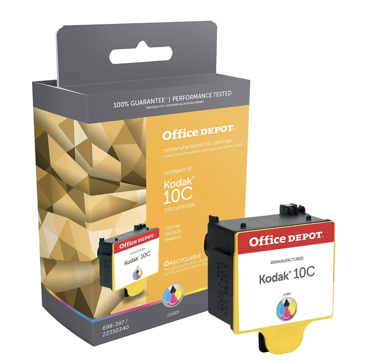Office Depot Kodak 10C Tri-Color Ink Cartridge OD5766
