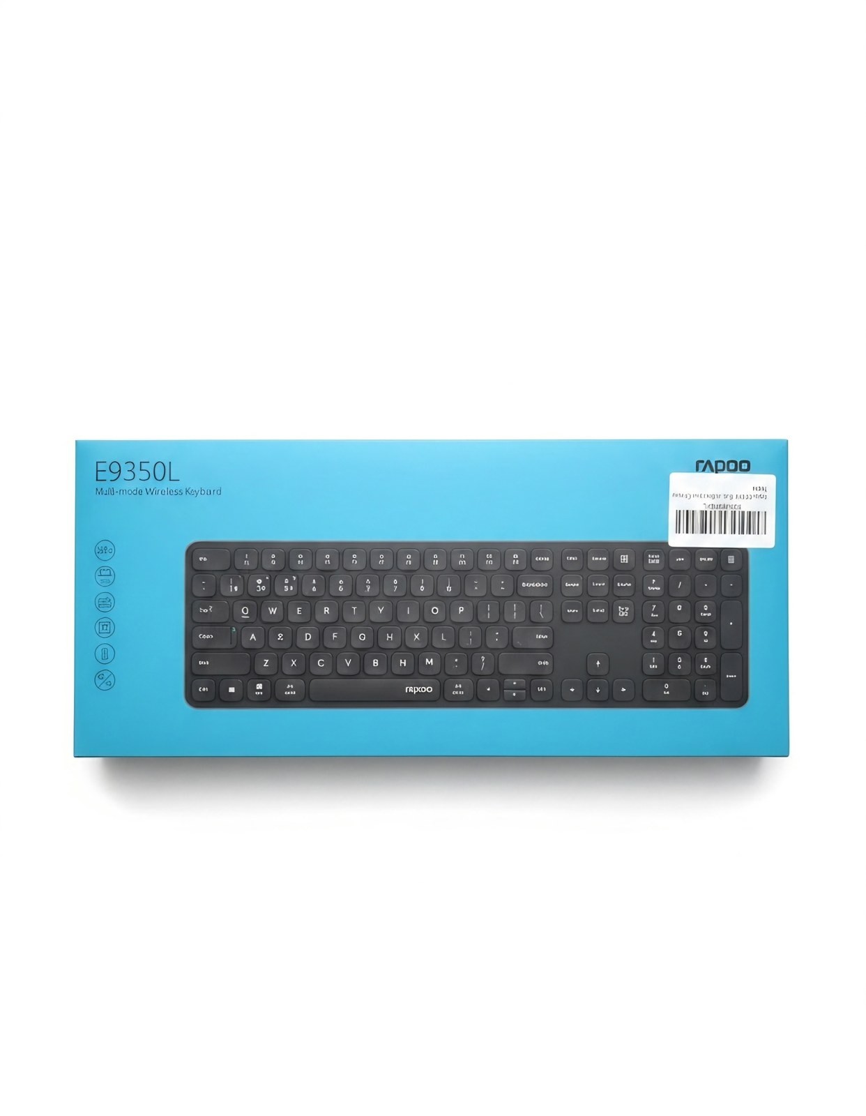 Rapoo E9350L Wireless Keyboard Multi Device Bluetooth 2.4G Rechargeable Slim New