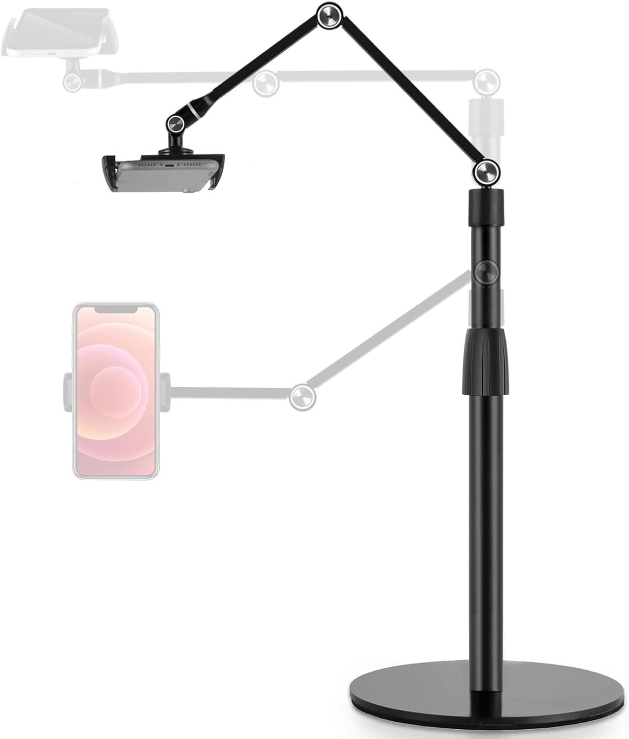 Viozon tablet and phone stand, height and angle adjustable 360 ​​degrees.