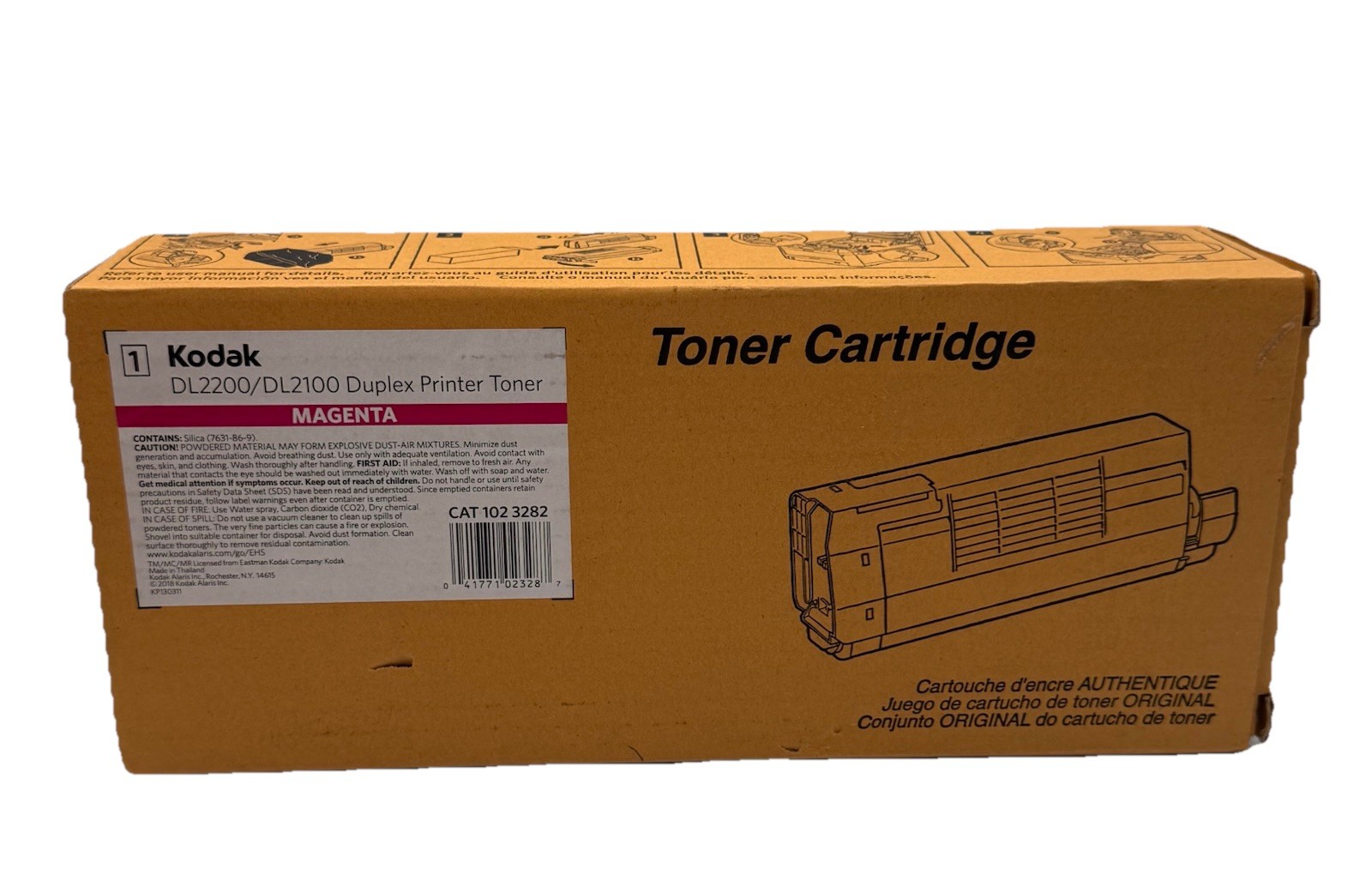 New KODAK DL2200/DL2100 Duplex Print Magenta Toner Cartridge 