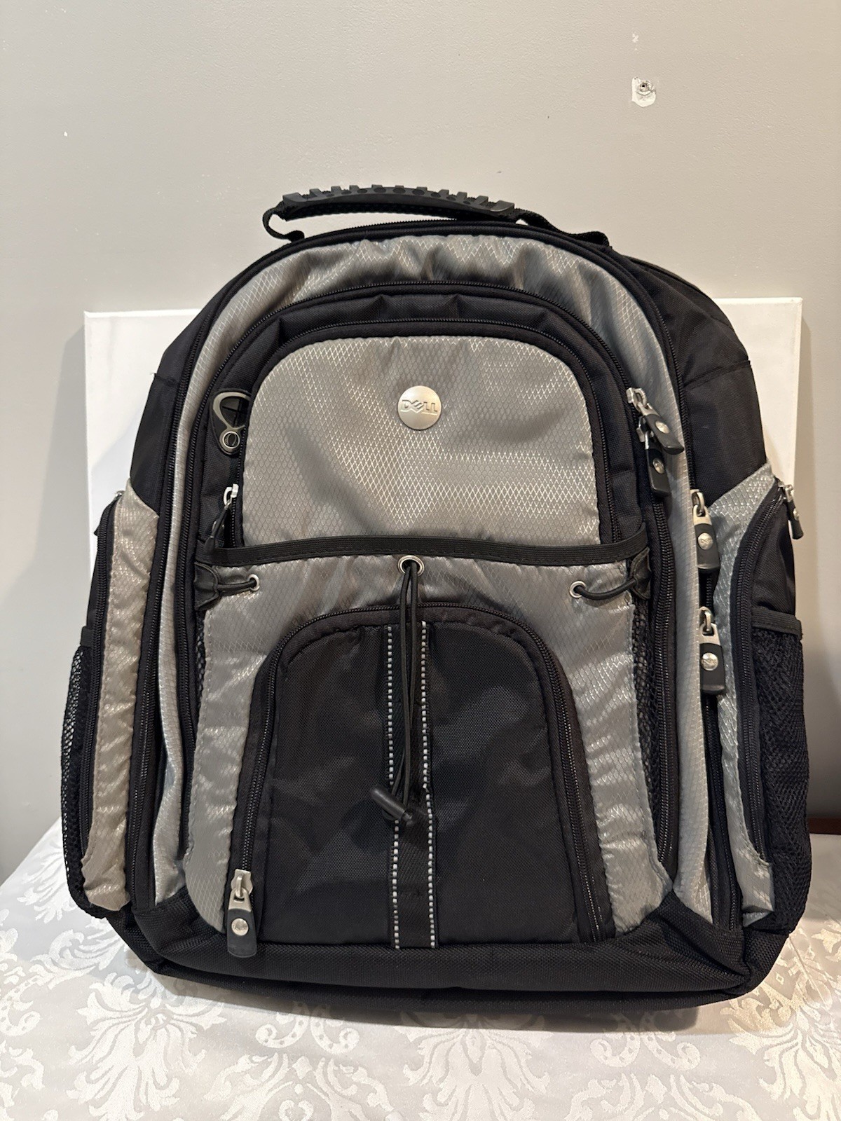 Dell Pro 15 Laptop Backpack Black Gray Computer Bag Travel School Hiking