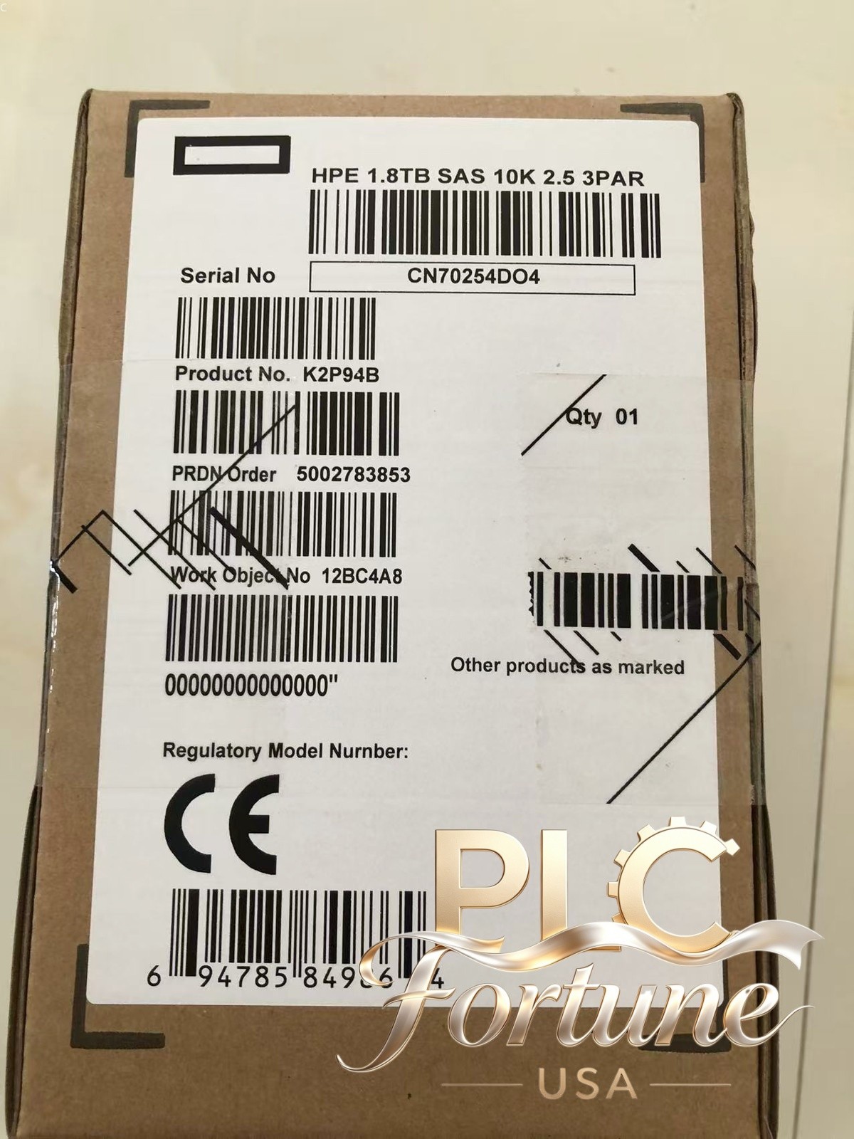 New HPE K2P94B 1.8TB 10K 2.5" SAS HDD 3PAR StoreServ 8000 Hard Drive P03799-001