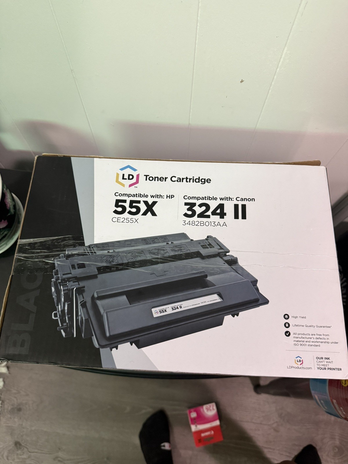 LD Toner Cartridge High Yield Black Compatible with HP 55X and Canon 324 II NEW
