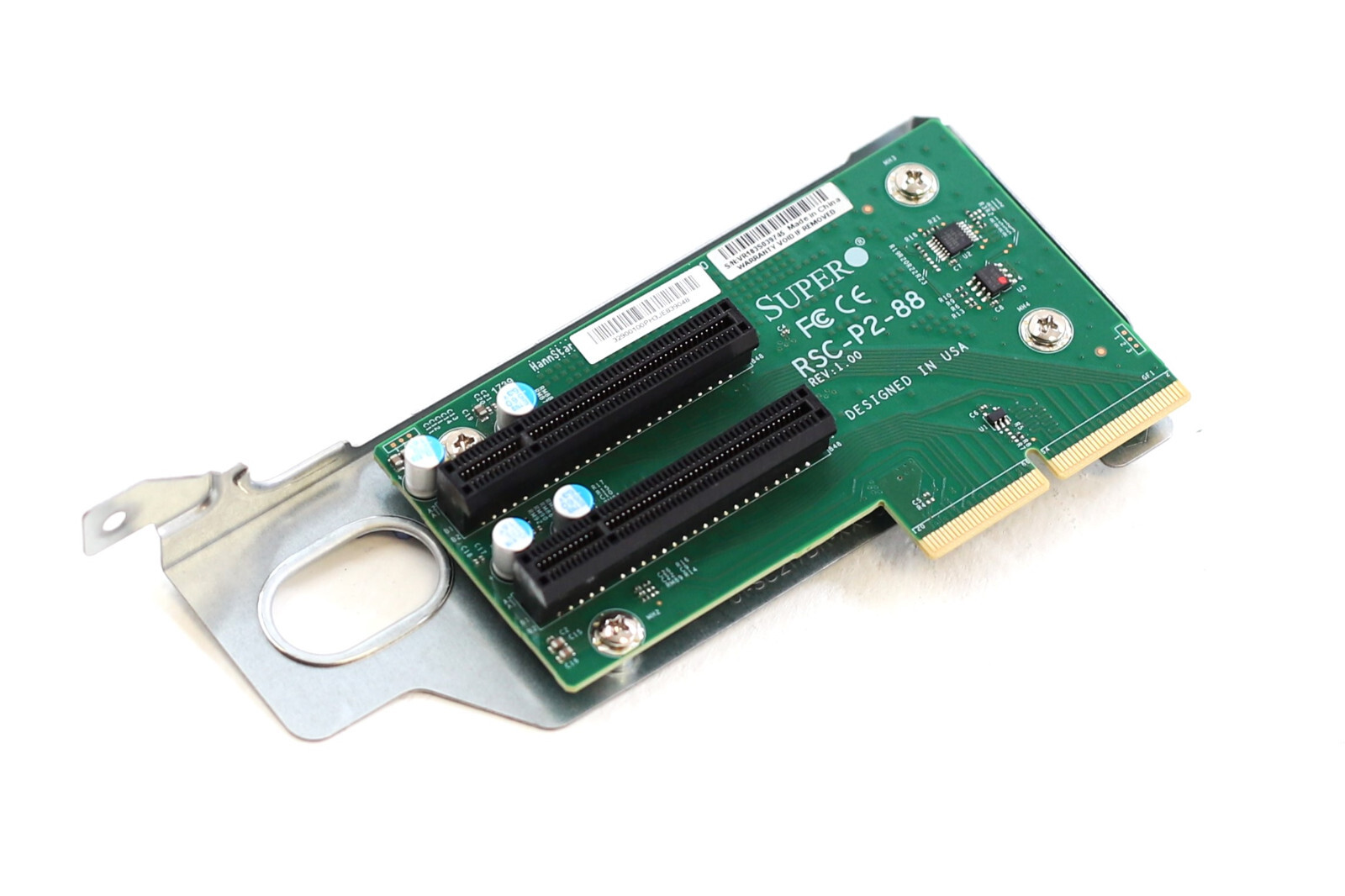 SuperMicro Dual-Slot 2U Passive PCIe X8 LHS Riser Card W/Bracket P/N: RSC-P2-88
