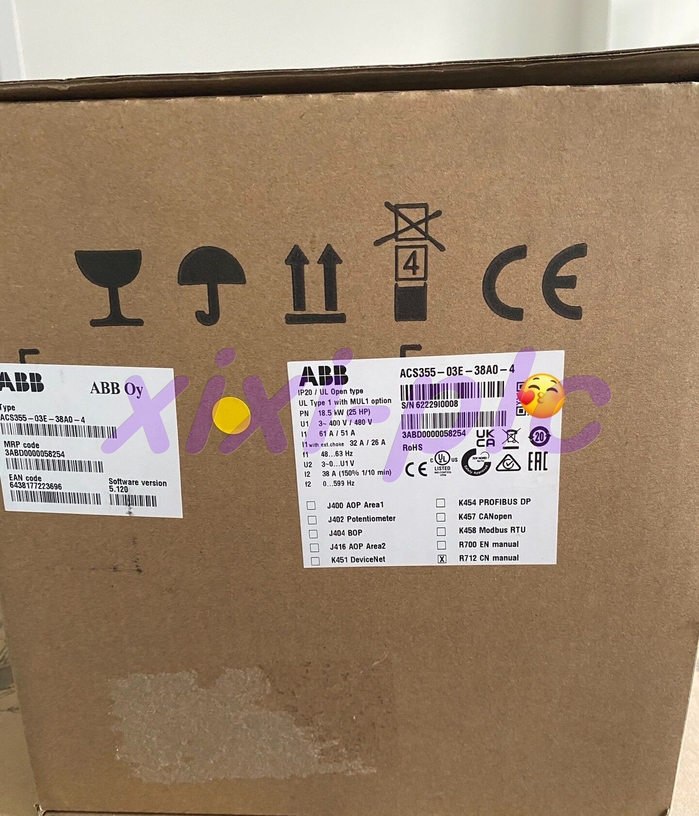 1pcs NEW  ABB  ACS355-03E-38A0-4   module   DHL shipping