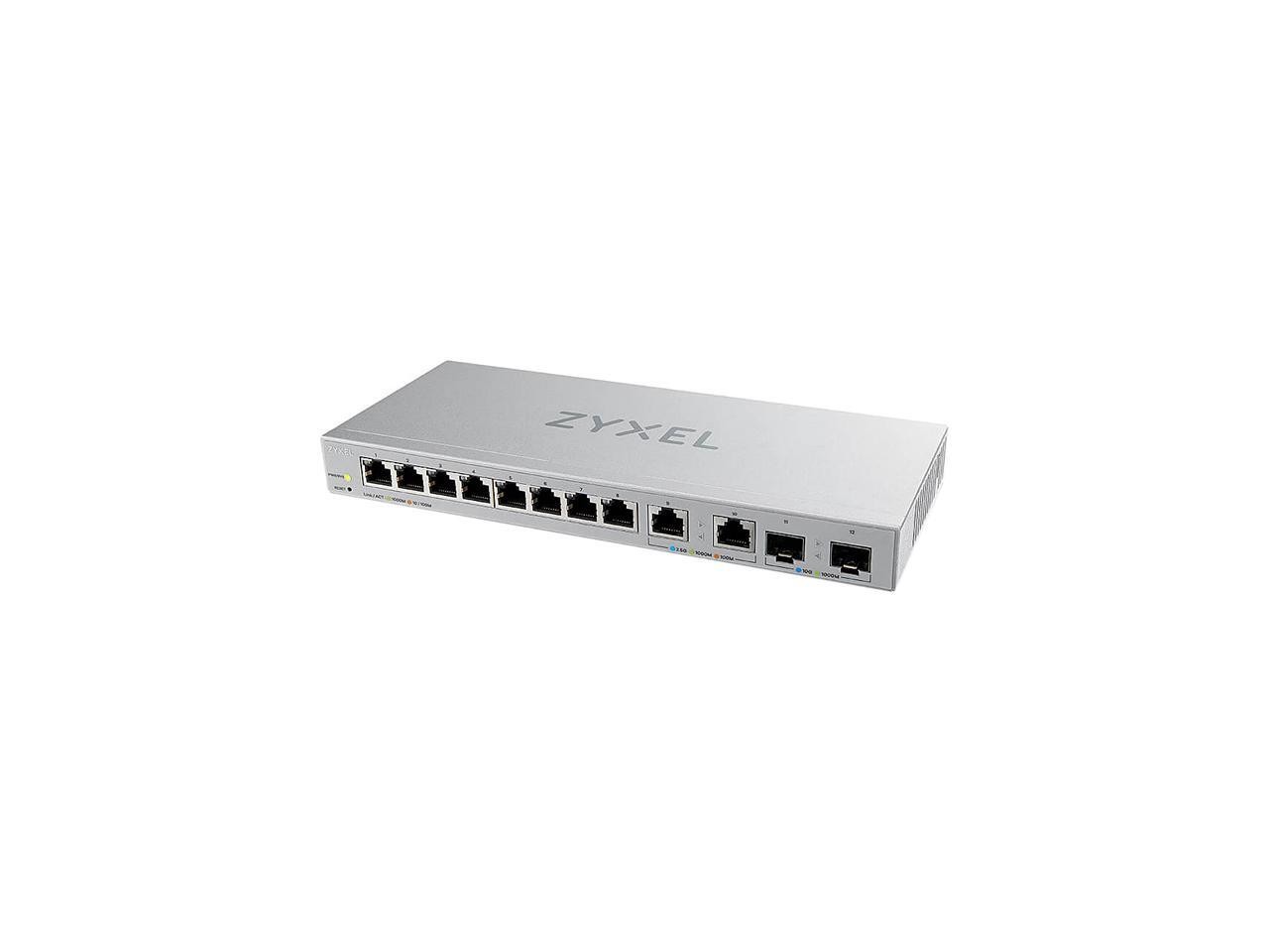 ZyXEL XGS1210-12 Managed 12-Port Web-Managed Multi-Gigabit Switch with 2-Port 2.