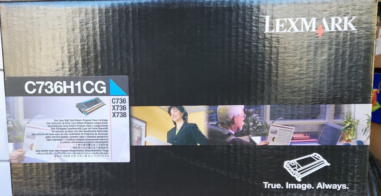 Genuine Lexmark C736H1CG High Yield Cyan Toner Cartridge For C736, X736, X738